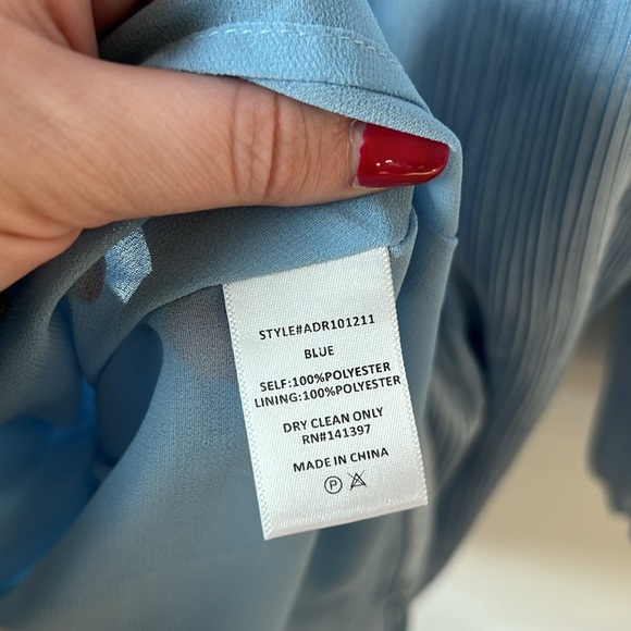 SOLD ASTR The Label Long Sleeve Satin Mini Dress - Picture 8 of 9